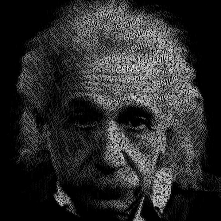 Einstein Word Portraits